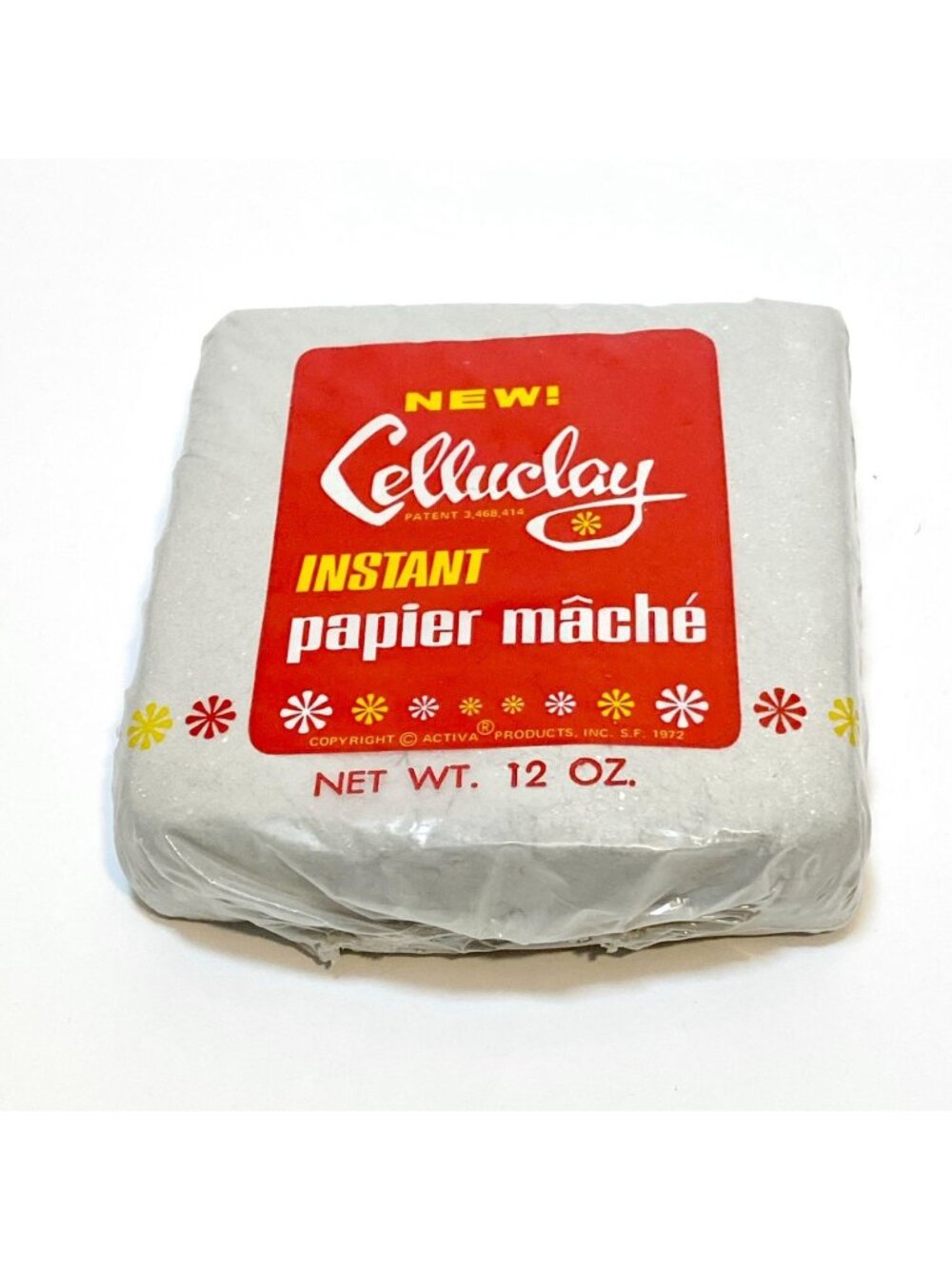 Vintage Celluclay Instant Paper-Mache 12oz Gray Molding Sculpting Medium